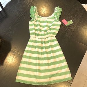 Lilly Pulitzer Green & White Danna Dress New with Tags Size XS